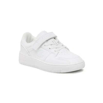 Image of Champion Rebound 2.0 LOW Unisex Basketball shoes for kids, Size: 10.5, Triple white Pu