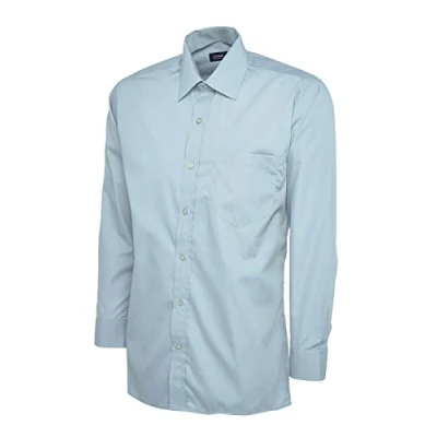 Image of Mens Poplin Full Sleeve Shirt Light Blue 19