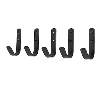 Image of Stubbs General Purpose Hook Set Of 5 Black Black, Regular