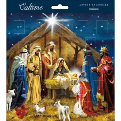 Image of Caltime Nativity Small Traditional Christmas Advent Calendar with Pictures 491481