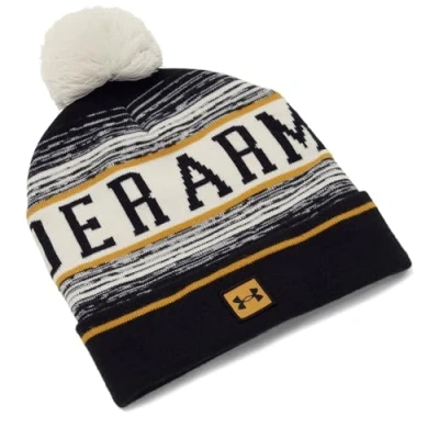 Image of Under Armour Mens M Halftime Pom Beanie Beany White