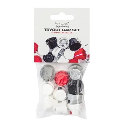 Image of Montana Cans Tryout Cap Set Spray Caps, Multi Colour, Pack of 10