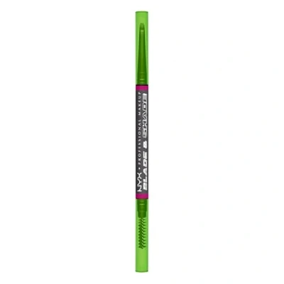 Image of NYX Professional Makeup Eye Brow Pencil, Nano Mechanical Up to 16HR wear, Smooth glide pigment, Blade &amp; Shade, Grey, 1 count