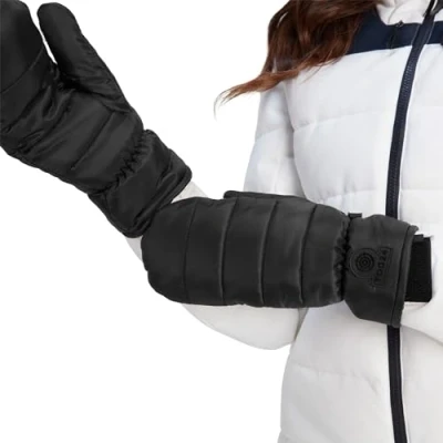Image of TOG24 Sleet Mittens. Padded Mitten With Insulated Filling &amp; Ultra Comfy Brushed Lining. These Lines Mittens Come A Water Repellent Coating Will Keep Your Hands Warm Dry