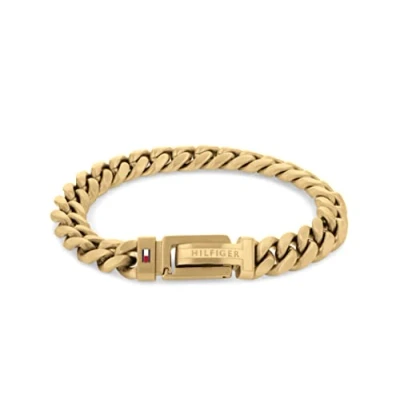 Image of Tommy Hilfiger Jewelry Men&#039;s Chain Bracelet Yellow Gold 2790434