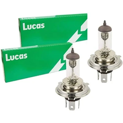 Image of UKB4C 2 x Lucas LLB472 / 472 H4 12V 60/55W P43t halogen headlight bulb