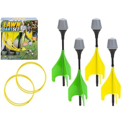 Image of Dynamic Multicolor Lawn Dart Set (6 Piece Set) Durable, Safe, &amp; Exciting Game Experience Perfect For Family Outdoor Fun