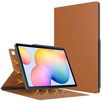 Image of TiMOVO Case for All New Samsung Galaxy Tab S6 Lite 10.4 Inch 2024/2022/2020, Ultra Slim Lightweight Magnetic Stand Cover Fit Tablet, Brown