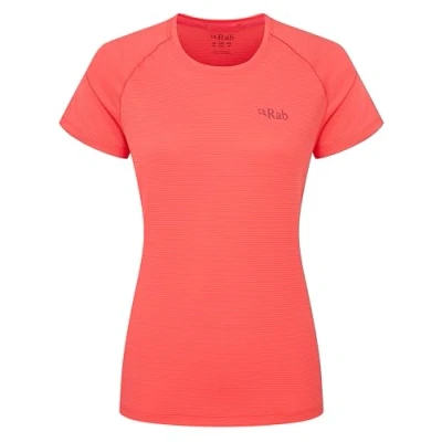Image of Rab Women’s Sonic Tee Lightweight Breathable Short Sleeve T Shirt for Trail Running &amp; Trekking Hibiscus 14