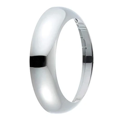 Image of Chrome Effect Polycarbonate Plain Version Bezel for The CALO Range of Outdoor Bulkheads