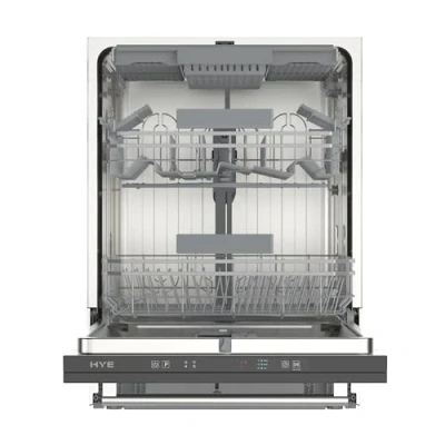 Image of HYE Integrated Dishwasher 60cm, Full Size with 16 Place Settings, Built In, 47dB Noise Level, 4 Programs, 3/6/12hr Delay Timer, 29 Min Quick Wash DW01B16PS19 [2025]