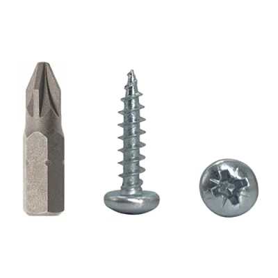 Image of (Pack of 50 pcs) DIN 7981 Zinc Plated Steel 4.5 x 20 mm Wood Screws, Chipboard Screws with Pan Head, Universal Pozi Drive Screw (50, mm)
