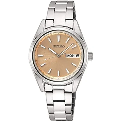 Image of Seiko Women Analogue Japanese Quartz Watch with Stainless Steel Strap SUR351P1