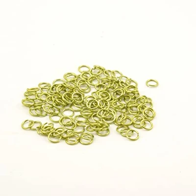 Image of Vaessen Creative Alu Deco jump rings 7,25mm x150 apple green,