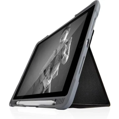 Image of STM Goods Dux Plus Duo Case for Apple iPad 10.2 (2020), (2019) Black/Clear
