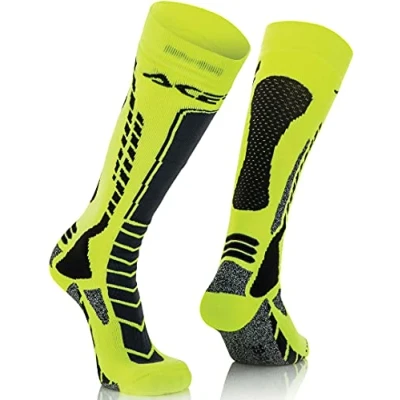 Image of Acerbis Moto Cross/Off Road MX Pro Socks XXL Black Yellow