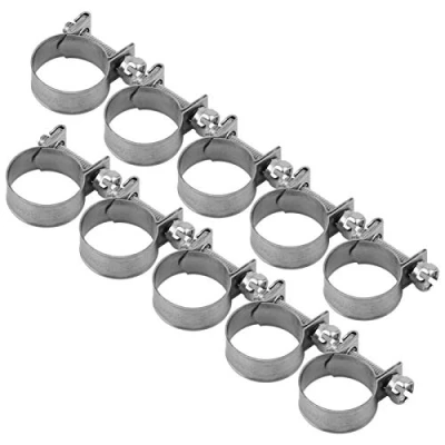 Image of 6 20mm T Bolt Clamp 304 Stainless Steel Pipe Heavy Duty Hose (Pack of 10)[16 18Mm]