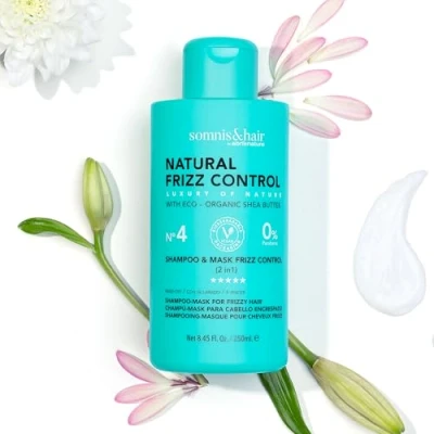 Image of somnis&amp;hair 2 in 1 Anti Frizz Shampoo and Mask Softens, Hydrates, Controls Healthy Shiny Appearance Paraben Free Vegan 250 ml