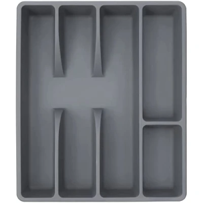 Image of Drawer, Kitchen Organiser, Cutlery Holder, Storage Rack, Utensil Tray, Plastic Organiser