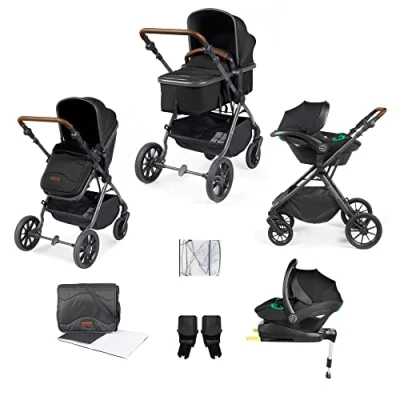 Image of Ickle Bubba Cosmo all in one i Size Travel System Gun Metal/Black/Tan/ Pack 1