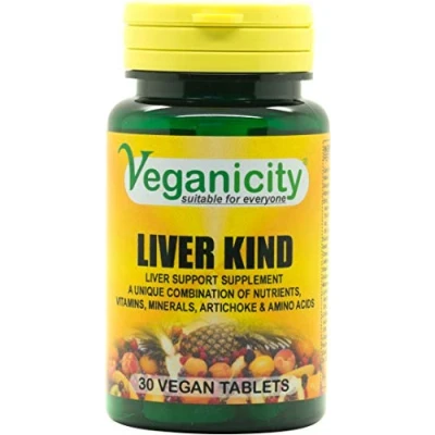 Image of Veganicity Liver Kind : One a Day Multi Nutrient Supplement for Support 30 Tablets