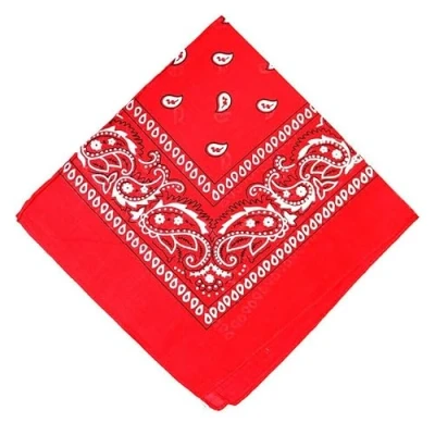 Image of paisley Print Men&#039;s Cotton Funky Headband Scarf Headwear Bandana UK Red