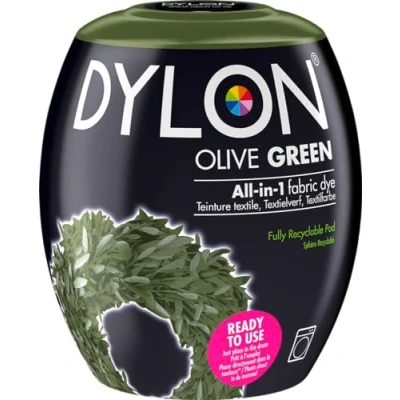 Image of Dylon Neue 350G Maschinenfarbstoff Aushülsen Full Offer an New Farben Available Olive Green,