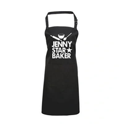 Image of Edward Sinclair Personalised Star Baker Black Cooking Baking Apron