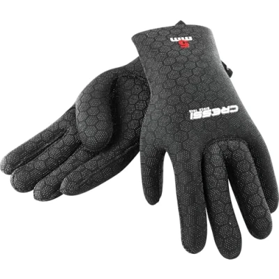 Image of Cressi High Stretch Neoprene Diving Gloves Black, Medium/3.5 mm