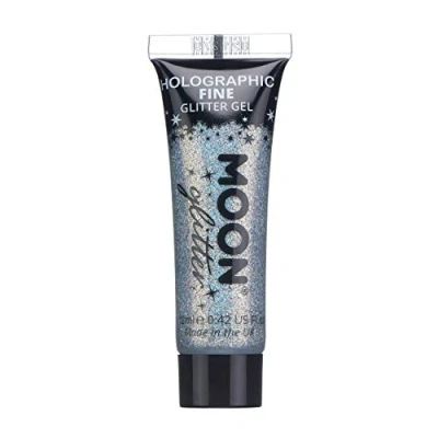 Image of Holographic Fine Face &amp; Body Glitter Gel by Moon Silver Cosmetic Festival Paint for Face, Body, Hair, Nails 12ml