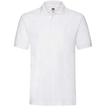 Image of Fruit of the Loom Premium Mens Short Sleeve Polo Shirt (2XL) (White)