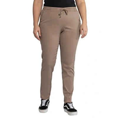 Image of Ulla Popken Women&#039;s Chino mit Gummibündchen Trouser, Beige (Beige 35), 32W / 32L