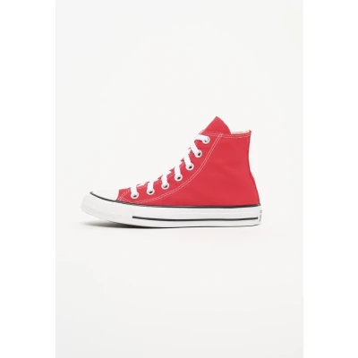 Image of Converse All Star Hi Trainers Red Canvas 3 UK