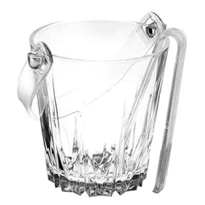 Image of Pasabahce Karat Glass Ice Bucket with Plastic Tongs, Gift Boxed 53588