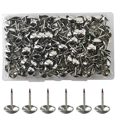 Image of Yosawo 200Pcs Furniture Decorative Tacks Upholstery Pins Thumb Tack Stud Push Pins（Silver）