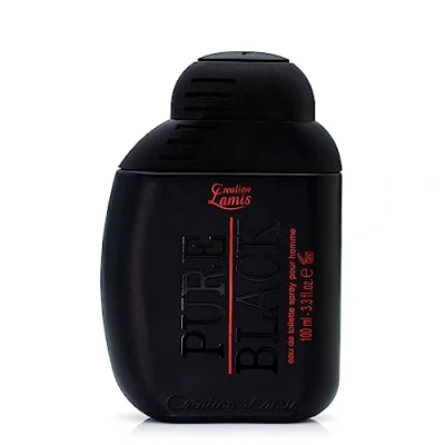 Image of Pure Black Perfume by Creation Lamis for Men Spray 3.4