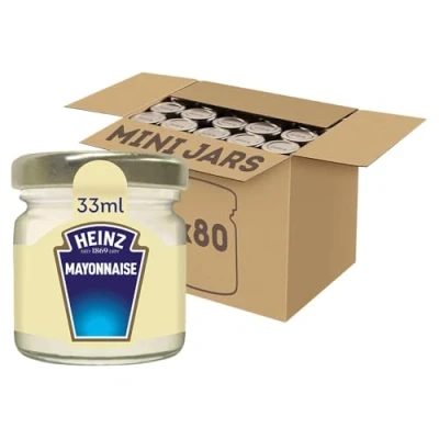Image of Heinz Mayonnaise Jar, 34 ml (Pack of 80)