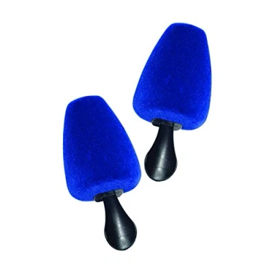Image of Kaps Square Foam Shoe Trees with Handle, Tree for Toe Shoes, Velvet Puff Shaper Hygienic Formula (Dark blue)