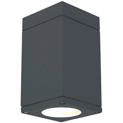 Image of Sandvik Outdoor 1 Light Down Ceiling Light, Graphite, IP65, GU10 LED