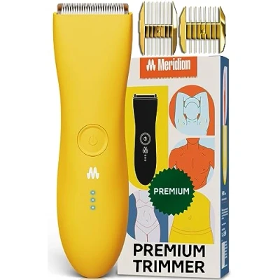Image of MERIDIAN Trimmer Premium, Pubic &amp; Body Hair for Men Women, Below the Belt Groomer, Bikini Trimmer, Solar