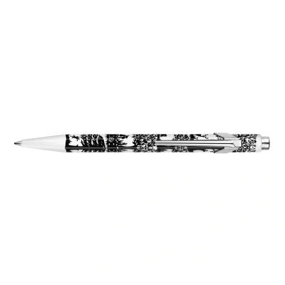 Image of Caran Dache Ballpoint Pen, Decoupage Motif with Blue Medium Cartridge