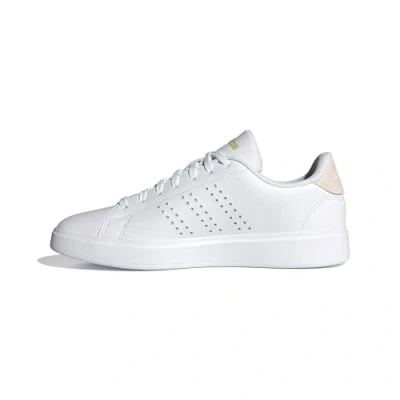 Image of adidas Women&#039;s Advantage 2.0 Shoes, Cloud White/Putty Mauve/Gold met, 9.5 UK