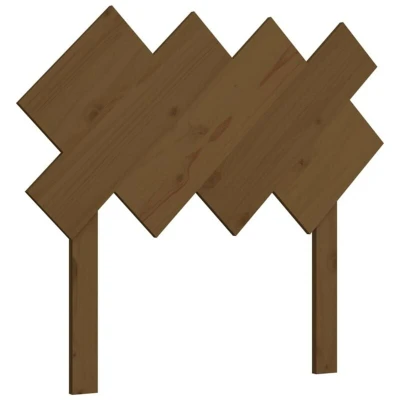 Image of vidaXL Bed Headboard Honey Brown 92x3x81 cm Solid Wood Pine