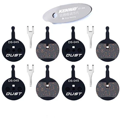 Image of CYCEARTH 4 Pairs Bicycle Bike Disc Brake Pads for Avid Mechanical BB5 (Semi Metallic/Sintered Metal)