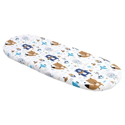 Image of Medi Partners Fitted Sheet Pram 86 x 40 cm 100% Cotton Mattress Protector Baby