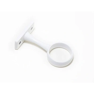 Image of 3 x Wardrobe Rod Rail Centre Support Socket Brackets 25MM 1 inch