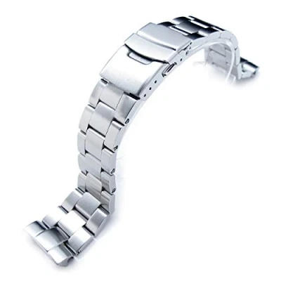 Image of MiLTAT 22 mm bracelet for Seiko Turtle srp773 srpe05 srp779 srpa21, Super O screw connection, silver, L