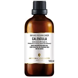 Image of Amphora Aromatics Calendula Infused Oil 100ml Glass
