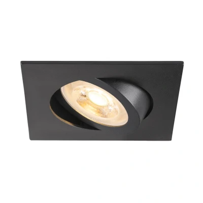 Image of SLV recessed ceiling light New Tria, black, aluminium, length 8.2 cm