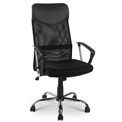 Image of ModernLuxe Office Chair Mesh High Back Ergonomic Computer Task Desk Executive Adjustable Recline Swivel Home (Black)